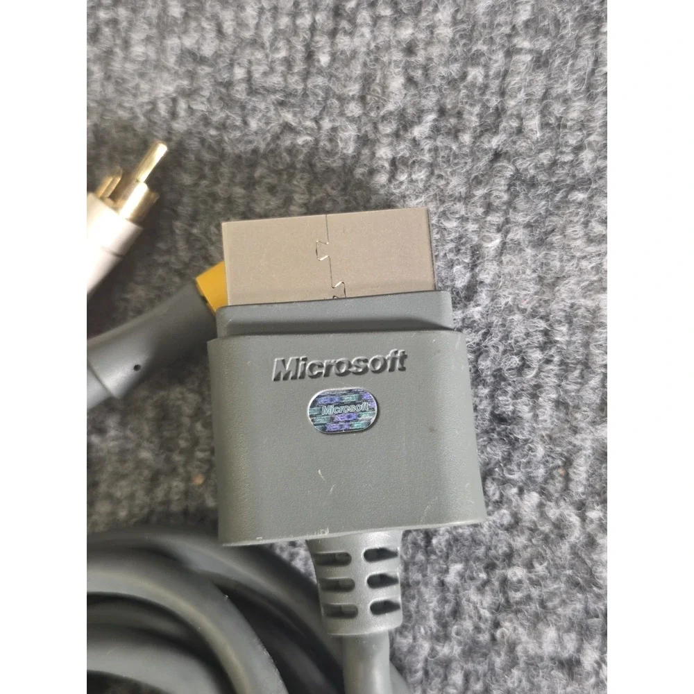 Genuine Microsoft Xbox 360 Composite AV Cable -Standard RCA Audio Video Cord NEW